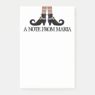 Post-it® Chaussures de sorcière Whimsy avec bande violette 