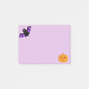 Post-it® Chauve-souris et citrouille d'Halloween