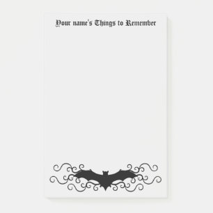 Post-it® Chauve-souris gothique victorienne