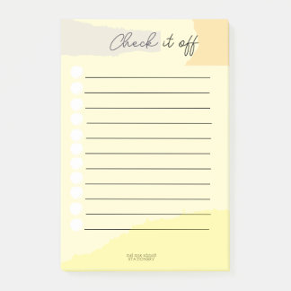 Post-it® Check it off Notepad