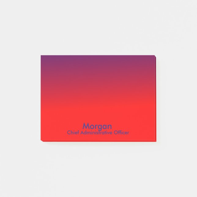 Post-it® Chef de l'administration de l'école familiale Red  (Devant)