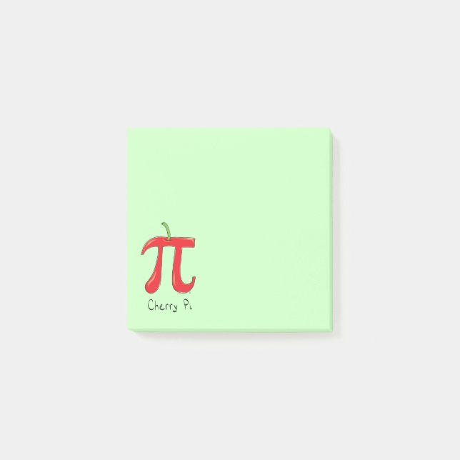 Post-it® Cherry Pi Symbole Math Enseignant Funny (Devant)