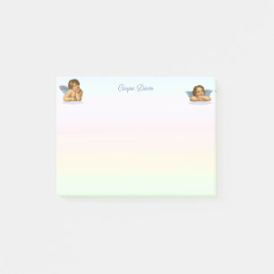 Post-it® Chérubins stylisés de Raphaël sur des tons pastel