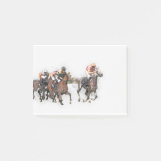 Post-it® Chevaux de concurrence de jockeys de sport