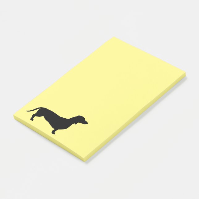Post-it® Cheveux courts Dachshund - Silhouette 1 (Incliné)
