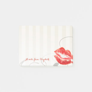 Post-it® Chic Élégant Féminin Stylé , Lèvres Rouges