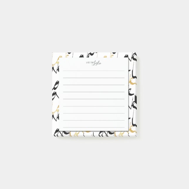 Post-it® Chic LOVE Motif Une Note Du Bloc-Notes Monogramme (Devant)