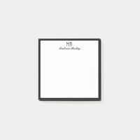 Chic Monogramme Typographie Décorative | Bordure n