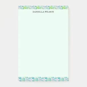 Post-it® Chic Tropical Botanical Floral Aquarelle Personnal