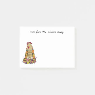 Post-it® Chicken Lady personnalisation Post It Notes