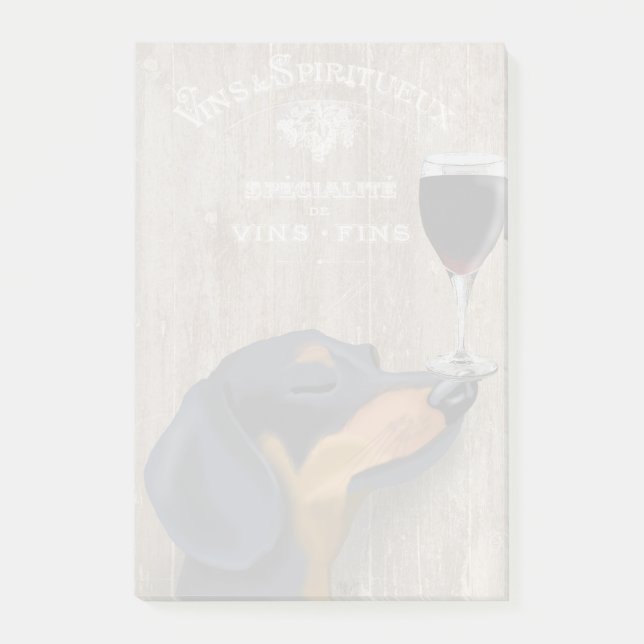 Post-it® Chien Au Vin Dachshund (Devant)