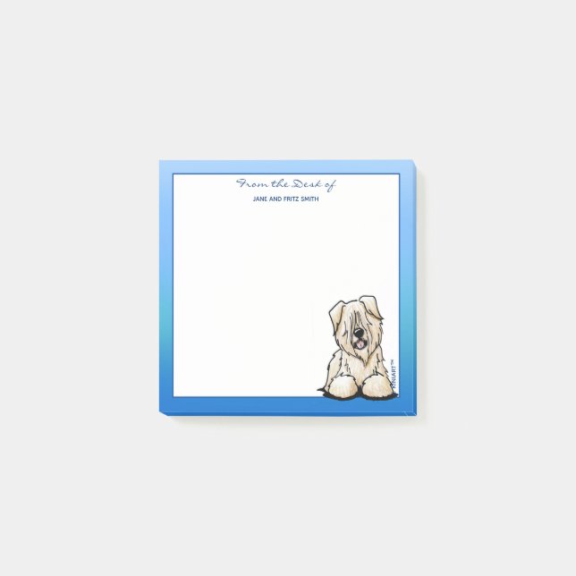 Post-it® Chien blond comme les blés de KiniArt Terrier (Devant)
