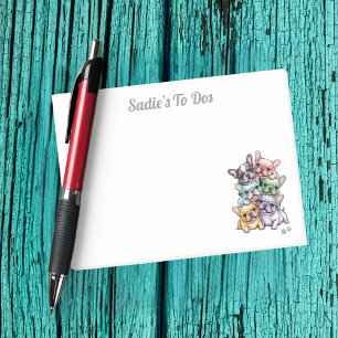 Post-it® Chien Bouledogue Français Mignon Aquarelle Animal 