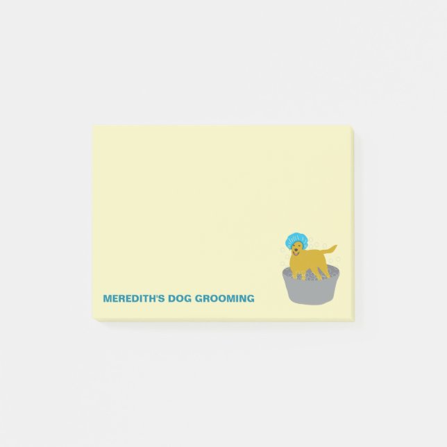 Post-it® Chien d'affaires Chien Groomers Personnalisé (Devant)