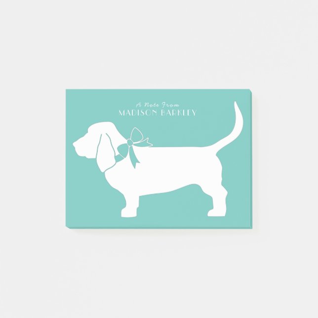 Post-it® Chien de Basset Hound Puppy (Devant)