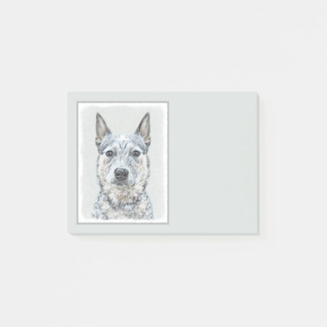 Post-it® Chien de bétail australien - Cute Original Dog Art (Devant)