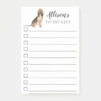 Chien de limier personnalisé pour faire la liste