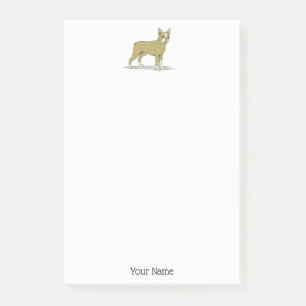Post-it® Chien de taureau français stylisé vintage C