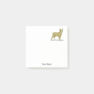 Post-it® Chien de taureau français stylisé vintage C