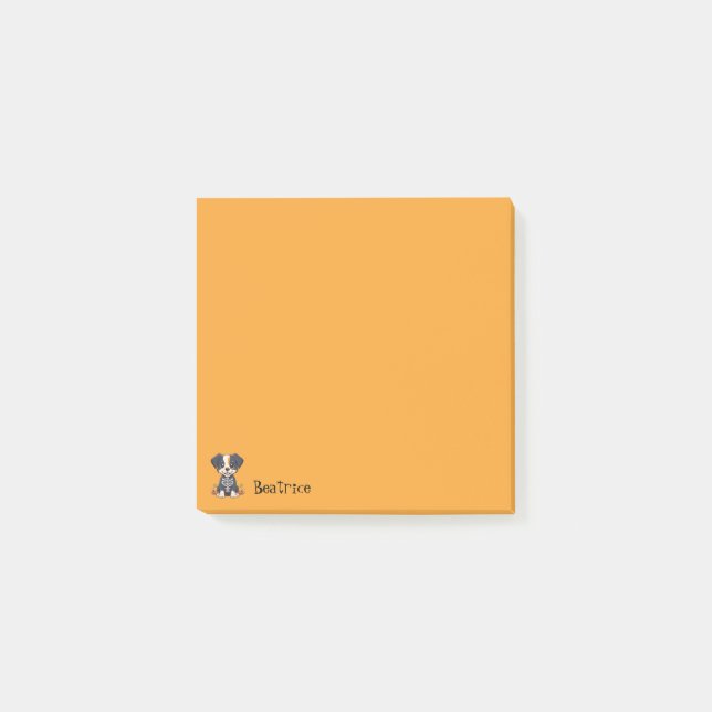 Post-it® Chien d'Halloween Orange (Devant)