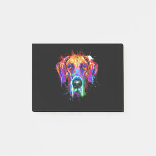 Post-it® Chien Splash Art Great Dane Puppy Lover