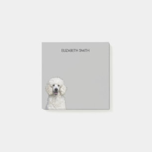Post-it® Chien standard blanc de caniche
