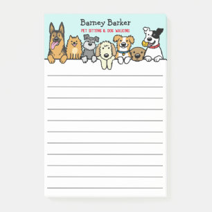 Post-it® Chiens de Pékin Personalized Pet Sitter Cute