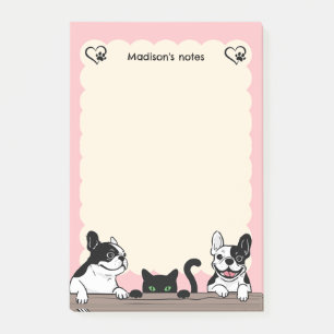 Post-it® Chiens et chat noir