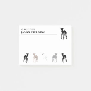 Post-it® Chiens mignons Greyhounds italien