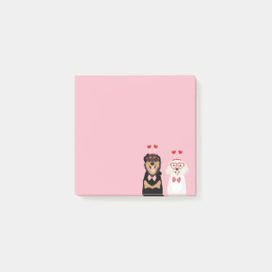 Post-it® Chiens Valentine Rottweiler Maltipoo Chiot