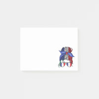 Chignon décoiffé France avec drapeau français