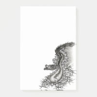 Chine Dragon, noir et blanc Design en Tattoostyl