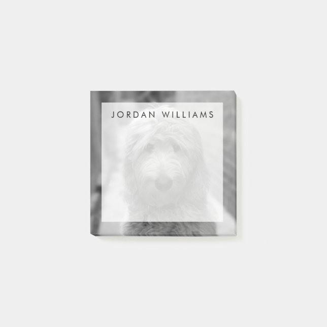 Post-it® Chiot De Goldendoodle En Jardin (Devant)