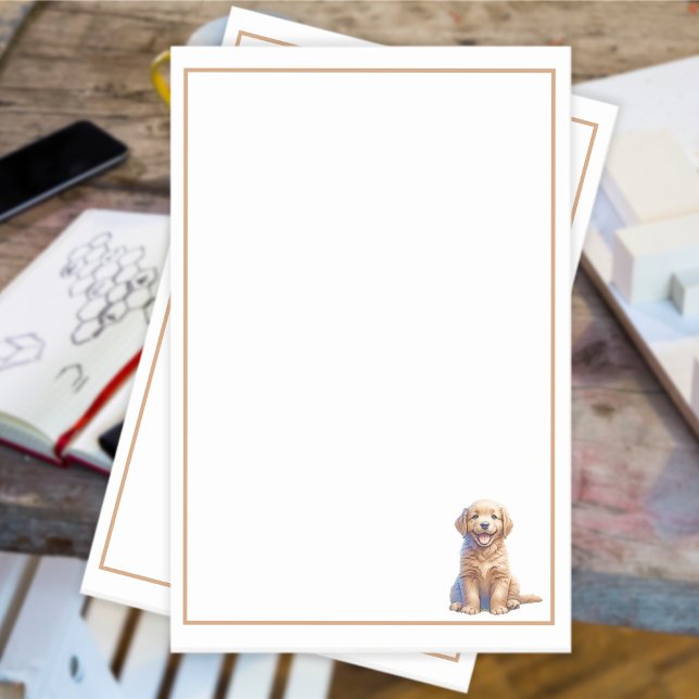 Post-it® Chiot et papillons (Créateur téléchargé)