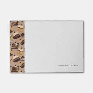 Post-it® Chocolat et pâtisseries motif 3
