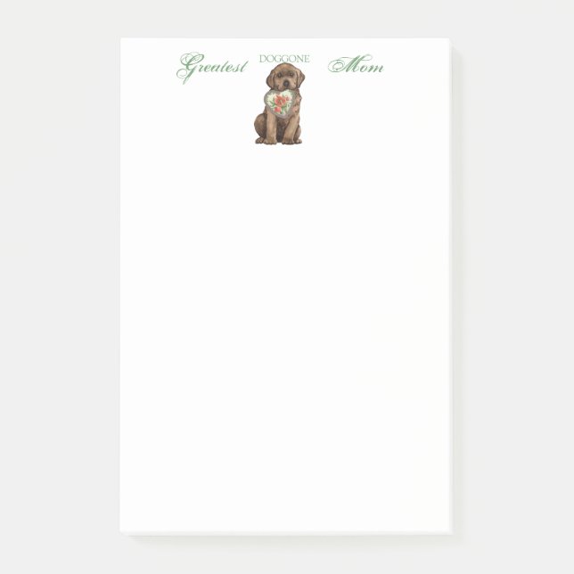 Post-it® Chocolat Lab Heart Maman (Devant)