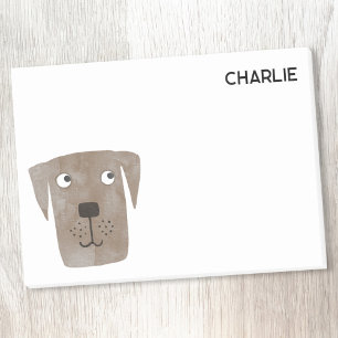 Post-it® Chocolat Labrador Retriever Chien Personnalisé