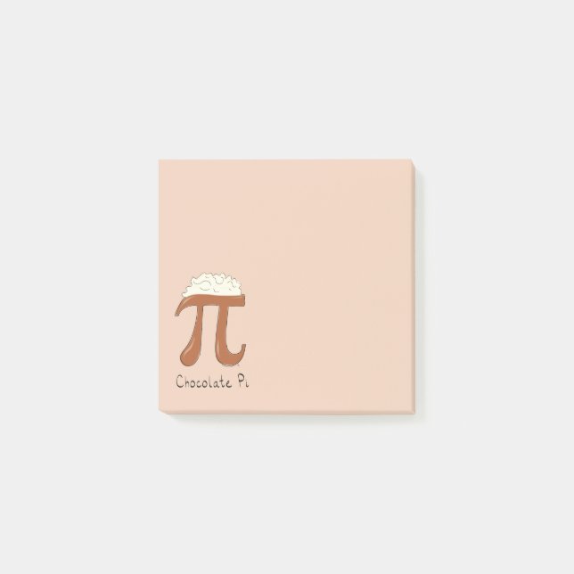 Post-it® Chocolat Pi Cute Math Pi Notes Jour (Devant)