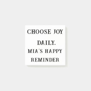Post-it® Choisir Joy Daily - Personnalisé Positif Note Stic