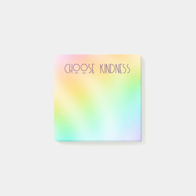 Post-it® "Choose Kindness" Coloré Pastel (Devant)