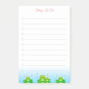 Post-it® Choses à Faire avec des Petits Grenouilles Heureux