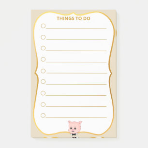 Post-it® Choses de cochons mignons à faire lignées