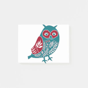 Post-it® Chouette de Noël Scandia Angel Bleu Et Rouge Scand