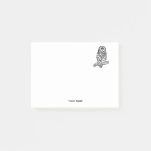 Post-it® Chouette vintage de la succursale no 1