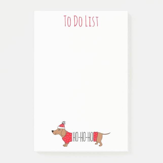 Post-it® Christmas Dachshund (Devant)