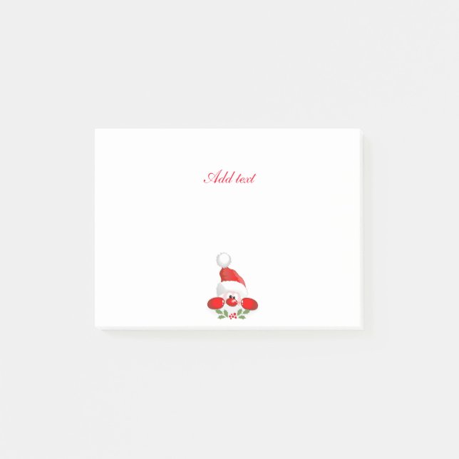 Post-it® Christmas Père Noël modèle de design populaire, (Devant)