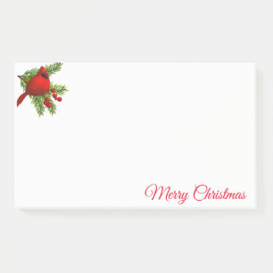 Post-it® Christmas Post it Notes Notepad-Red Cardinal
