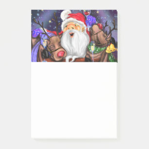 Post-it® Christmas Post it Notes Père Noël et les rennes - 