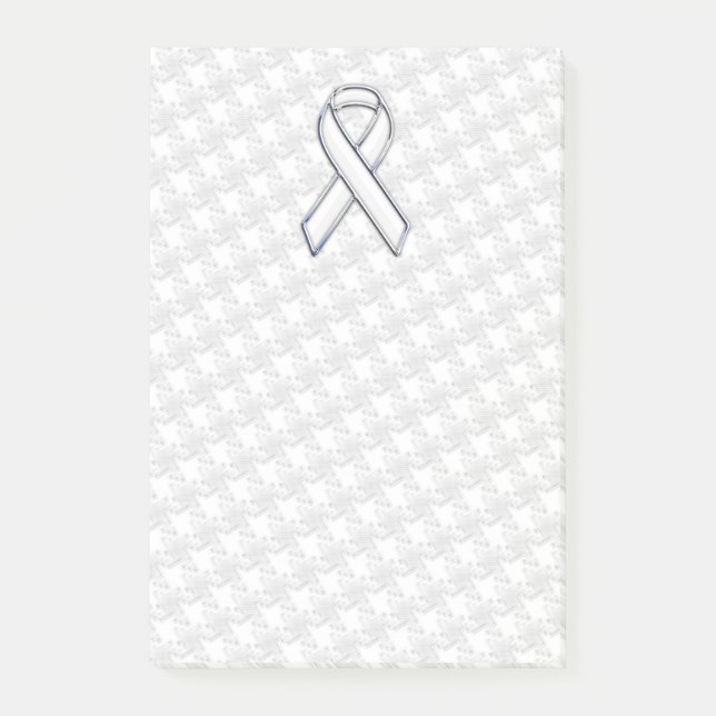 Post-it® Chrome blanc sur le ruban blanc sensibilisation Ho (Devant)