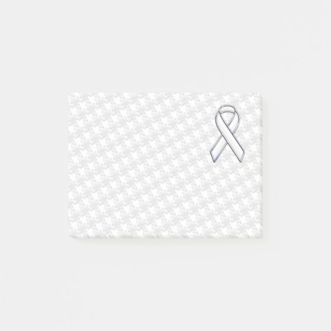 Post-it® Chrome blanc sur le ruban blanc sensibilisation Ho (Devant)